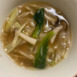 生姜たっぷり☆大根としめじの醤油スープ